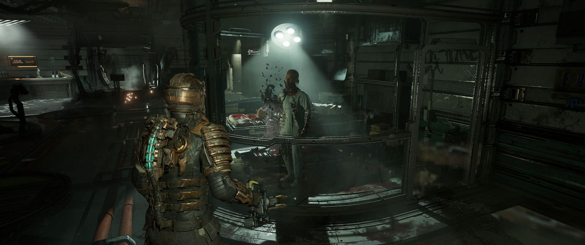 Issac and a survivor on the Ishimura (Image by EA)